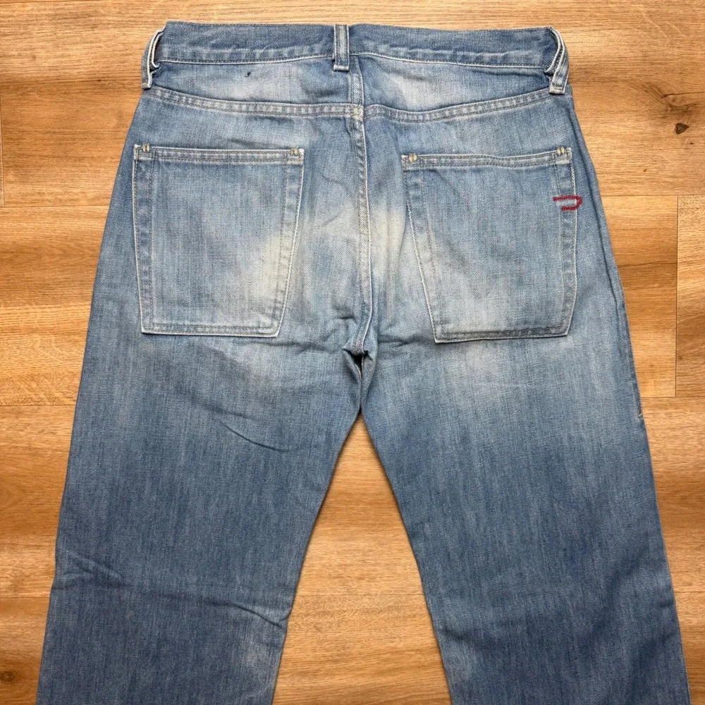 Diesel Roxe Jeans Mens 29x32 Blue Relaxed Straight Leg Light Wash Made in Italy‎